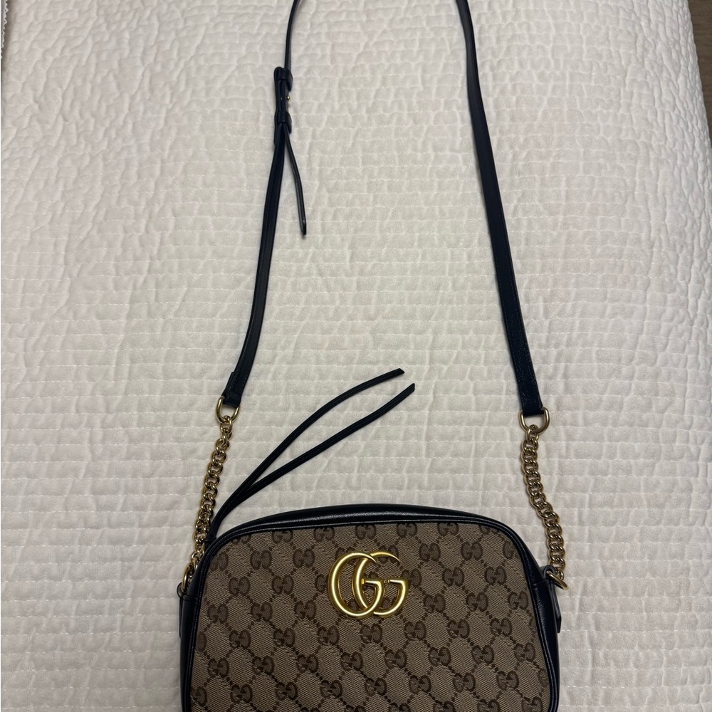 Gucci Brown and Black Crossbody Bag